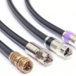 Selecting a cable for a satellite dish. Coaxial cable CF connector connectors 